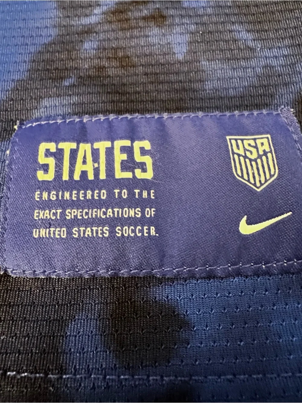 Nike USA States Soccer Jersey Size 2XL World Cup 2022 Tie Dye Blue United States